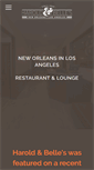 Mobile Screenshot of haroldandbellesrestaurant.com